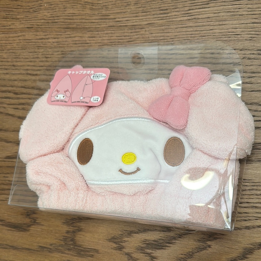 My Melody hair cap towel